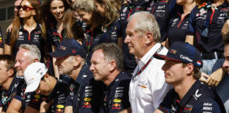 Verstappen, Marko, Newey e Horner