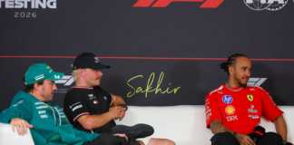 Hamilton Alonso conferenza test Sakhir 2026