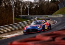 Max Verstappen guida la Mercedes AMG GT3 del team Verstappen.com Racing nella 4 Ore del Nurburgring Nordschleife - Foto: Red Bull Content Pool