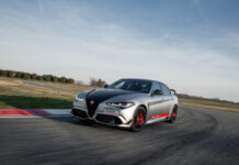 Alfa Romeo Giulia Quadrifoglio Luna Rossa scende in pista a Balocco
