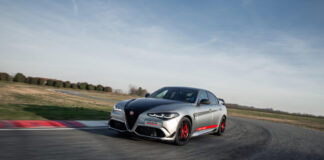 Alfa Romeo Giulia Quadrifoglio Luna Rossa scende in pista a Balocco