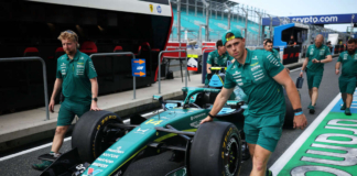 Aston Martin embarrassment: in Miami no updates and cars stopped in the pits for the first half hour of FP1
