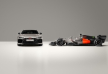 Audi RS5 al GP di F1 di Miami come vettura ufficiale del programma "hot lap"