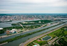 F1 GP Canada: atmosfera dal circuito, vista aerea della pista - Foto: Getty Images