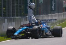FP1 Canada: Albon hits the wall...due to a marmot
