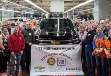 GM celebra 11 millones de vehículos en su planta de Fort Wayne