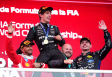 Gioia Verstappen: “Nice battle with Hamilton, I’m happy for Kimi’s victory” Antonelli, Hamilton e Verstappen
