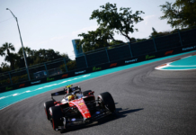Hamilton a Miami (Ferrari)