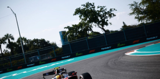 Hamilton a Miami (Ferrari)