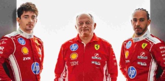 Inizio stagione Ferrari 2026 Leclerc e Hamilton e Vasseur