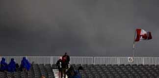F1 GP Canada 2024, Montreal: il cielo carico di pioggia nell