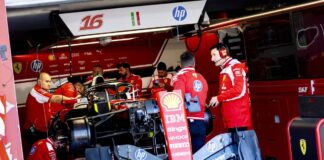 Il box Ferrari
