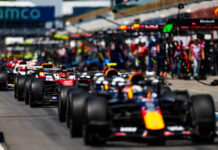 La pit-lane in Canada