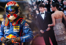 Max Verstappen durante la 24h del Nurburgring, Charles Leclerc in passerella al Festival del Cinema di Cannes - Collage FormulaPassion, Foto Red Bull Content Pool e Getty Images