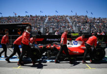 La Ferrari nelle prove libere del Canada
