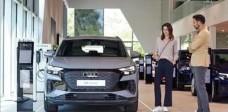 Audi-Handel-Elektroauto