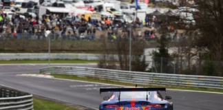 Max Verstappen guida la Mercedes AMG GT3 del team Verstappen.com Racing nella 4 Ore del Nurburgring Nordschleife - Foto: Red Bull Content Pool