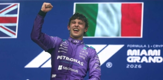 TV ratings Miami GP 2026: Antonelli 'pulls', but never as much as Ferrari wins the 2022 title
