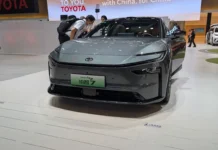 Toyota bZ7: berlina eléctrica presentada en Pekín como buque insignia