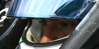 Kimi Antonelli nella partenza della Sprint di Miami