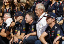 Verstappen, Marko, Newey e Horner