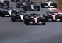 La partenza del GP di Gran Bretagna a Silverstone