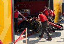 Ferrari, filming day in Madrid amidst construction – VIDEO Ferrari, filming day a Madrid